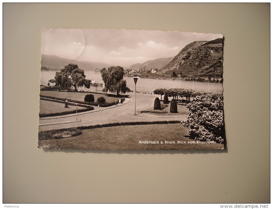 ALLEMAGNE RHENANIE PALATINAT ANDERNACH A RHEIN BLICK VOM RHEINHOTEL - Andernach