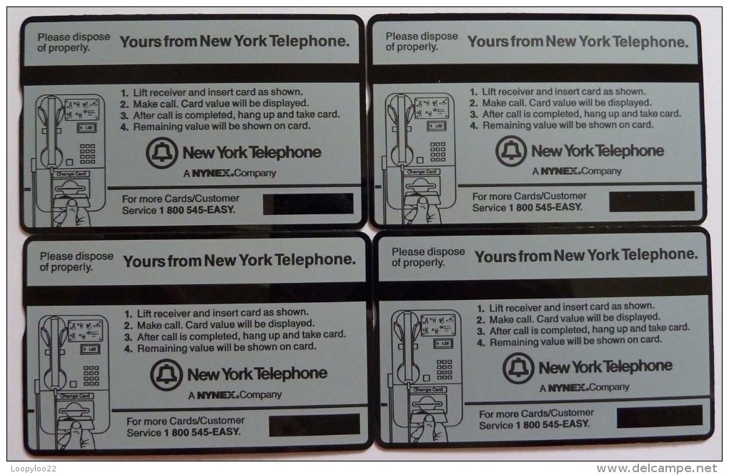 USA - L&G - Nynex - Set Of 4 Cards - Ellis Island Series - Mint - Cartes Holographiques (Landis & Gyr)