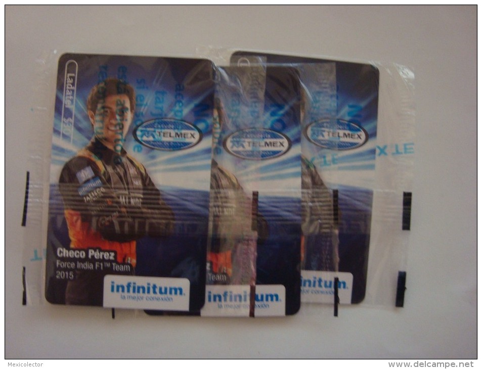 MEXICO - CHECO PEREZ - FORCE INDIA TEAM F1 - FULL SET - NEW RARE - Mexico