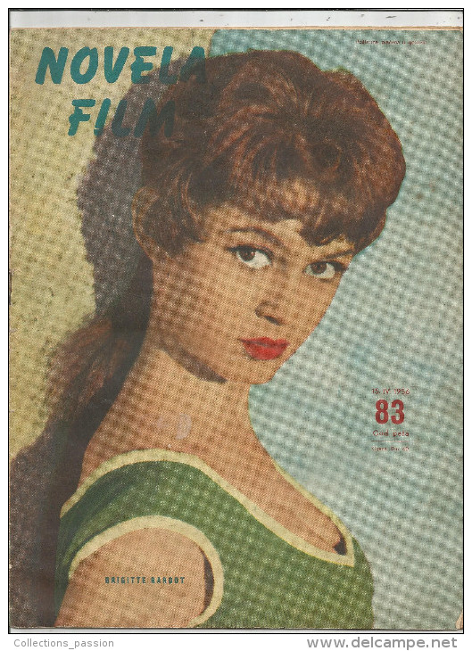 Revue Yougoslave , 1956 , NOVELA FILM , N° 83 , Brigitte BARDOT , Alan LADD , 19 Pages , Frais Fr : 2.70€ - Langues Slaves