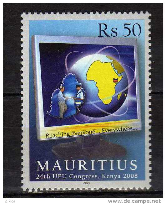 MAURICE Mauritius 2007 UPU Congress - Kenya 2008.MNH - Mauritius (1968-...)