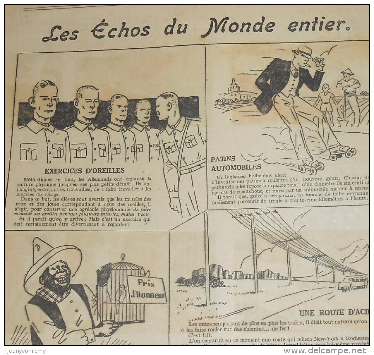 L'intrépide. Aventures. Sports. Voyages. N°1360. 13 Septembre 1936. - L'Intrépide