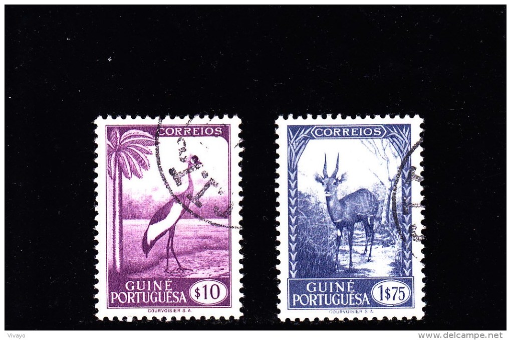 1948 -PORTUG. GUINEA - O/FINE USED - FAUNA - Yv/Mi. 259, 266 - Guinea Portoghese