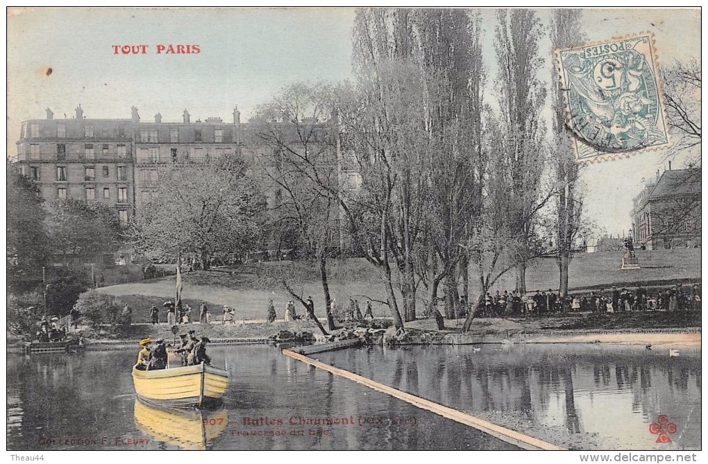 ¤¤  -  907   -  PARIS   -  Buttes-Chaumont  -  Traversée Du Lac    -   ¤¤ - Arrondissement: 19