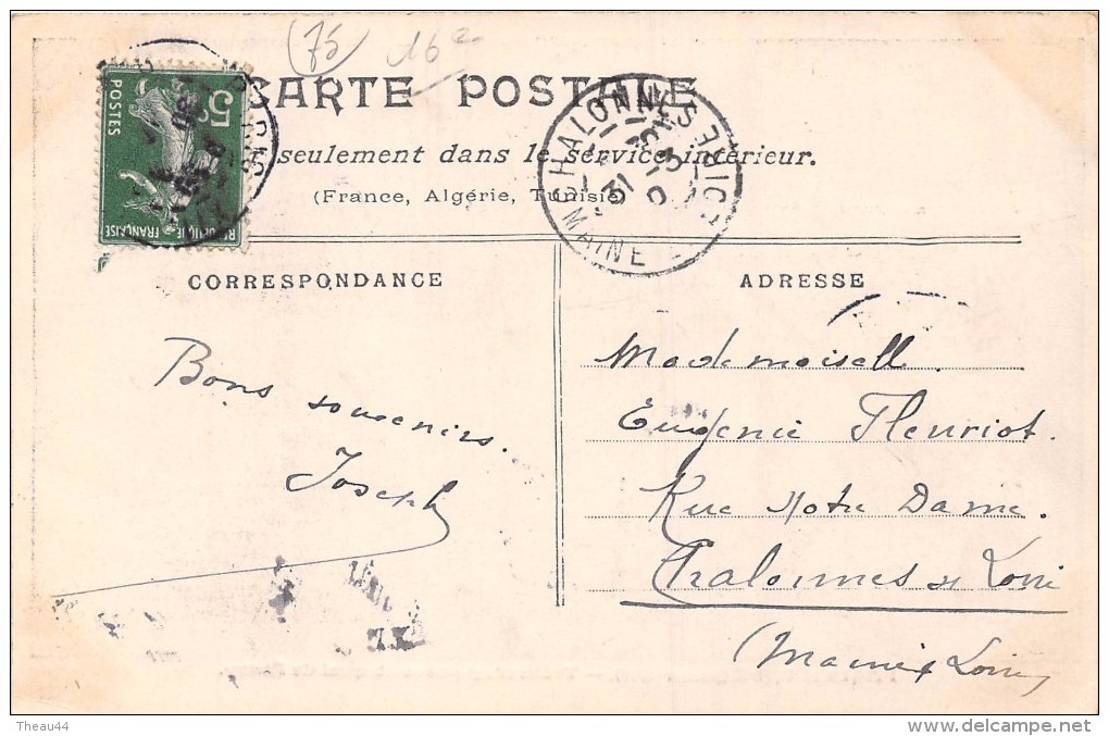¤¤  -  PARIS Inondé (Janvier 1910)  -  Tramway Passant Quai De Passy  -   ¤¤ - Arrondissement: 16