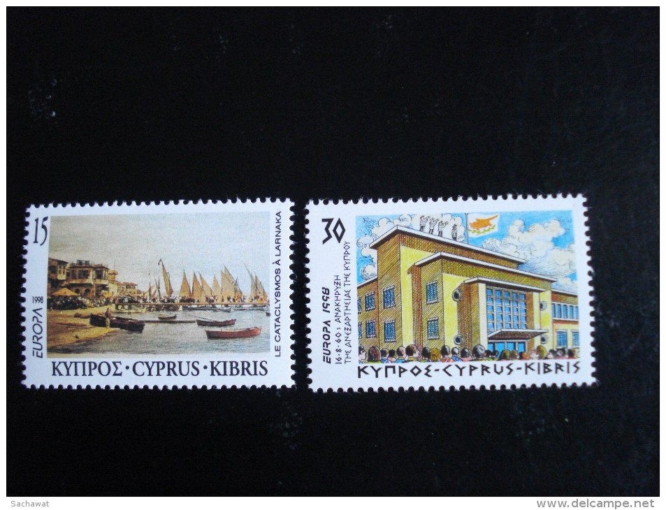 Chypre (Grèce) - Europa 1998 "Festivals Nationaux" - Y.T. 916/917 - Neufs (**) Mint (MNH) Postfrisch (**) - 1998