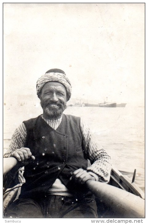 Algerien - Mann Im Fischerboot ? Im Hafen Von Algier - Juli 1963 Private Foto - Mondo