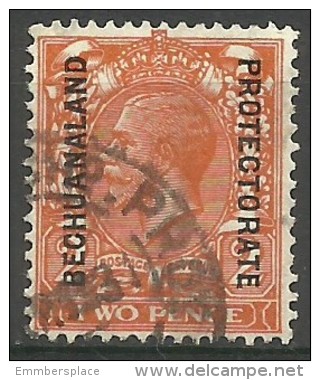 Bechuanaland Protectorate - 1913 King George V Overprint 2d Used    SG 76  Sc 86 - 1885-1964 Protectorat Du Bechuanaland