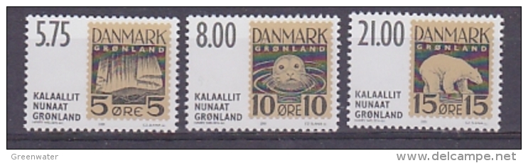 Greenland 2001 Unissued Stamps 3v ** Mnh (27573A) - Ungebraucht