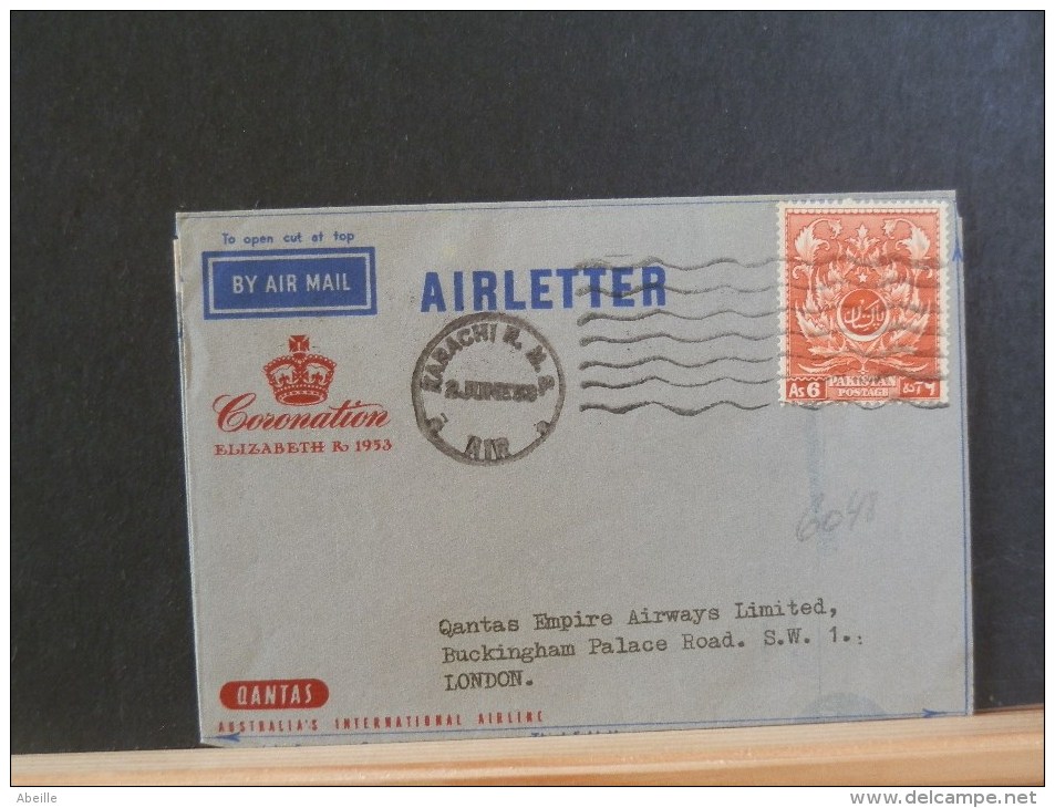 A6048  LETTER TO LONDON  1953 - Pakistan