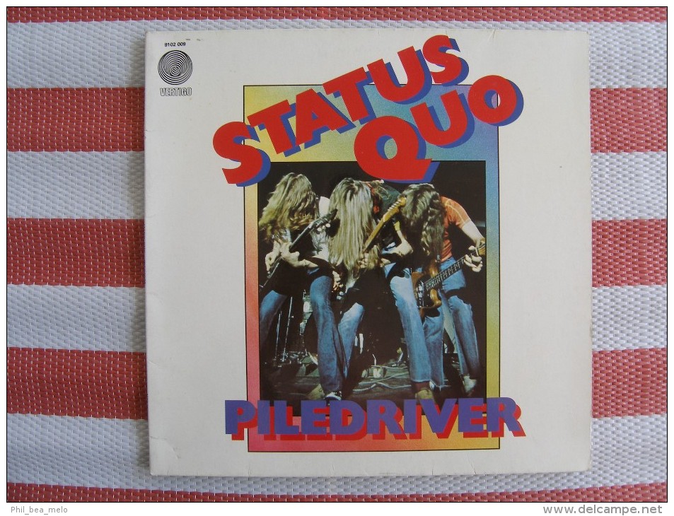 MUSIQUE - VINYL 33 TOURS - STATUS QUO - PILEDRIVER - LP - 1972 - PHONOGRAM/ VERTIGO 9102 009 - EXCELLENT ETAT - Autres & Non Classés