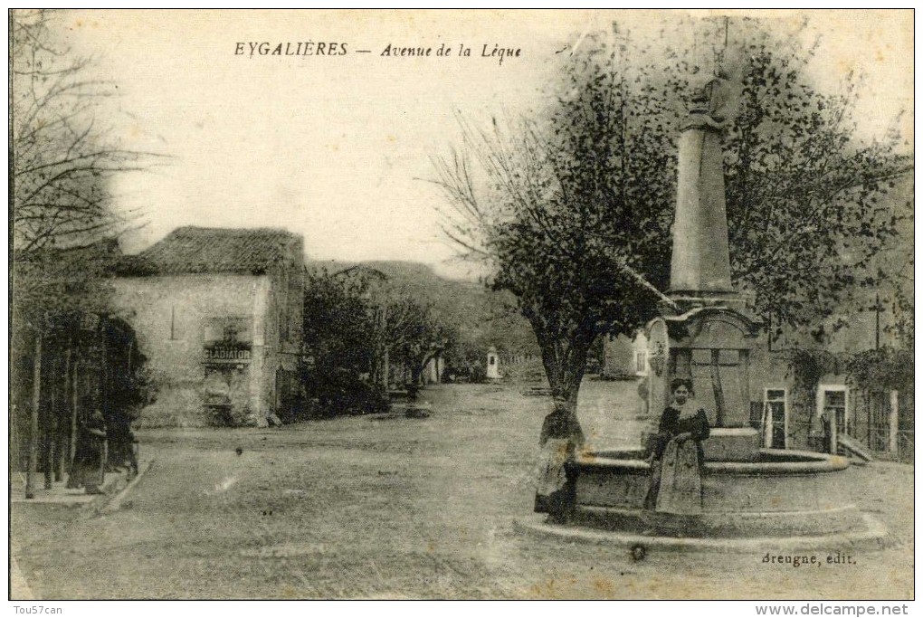 EYGALIERES - BOUCHES DU RHÔNE  (13) - CPA ANIMEE. - Autres & Non Classés