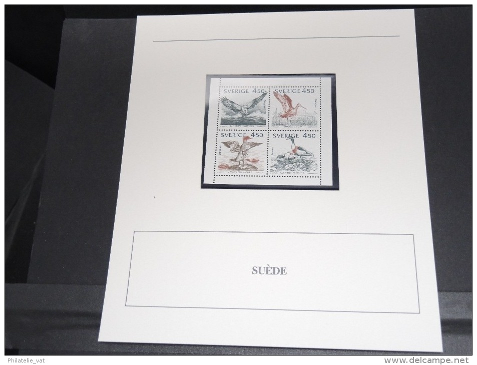 SUEDE -  Bloc Luxe Avec Texte Explicatif - Belle Qualité - À Voir -  N° 11693 - Blocks & Sheetlets