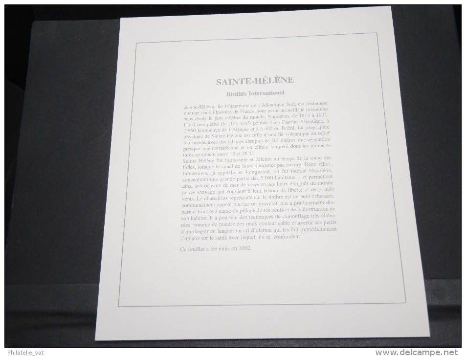 SAINTE HELENE -  Bloc Luxe Avec Texte Explicatif - Belle Qualité - À Voir -  N° 11701 - Sainte-Hélène