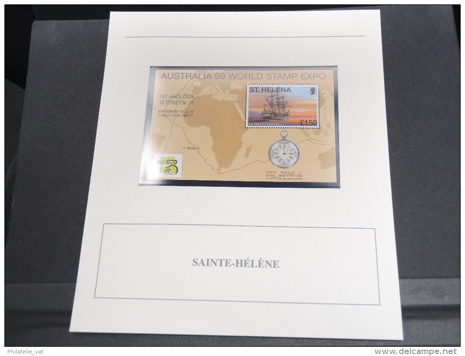 SAINTE HELENE -  Bloc Luxe Avec Texte Explicatif - Belle Qualité - À Voir -  N° 11702 - Sainte-Hélène