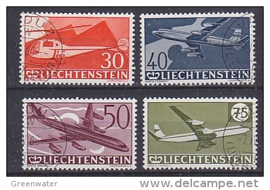 Liechtenstein 1960 30 Jahre Flugpostmarken 4v Used (27577) - Aéreo