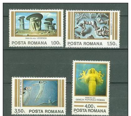 JAT K30 Romania 1982 MNH 4v Art Sculpture Painting - Autres & Non Classés