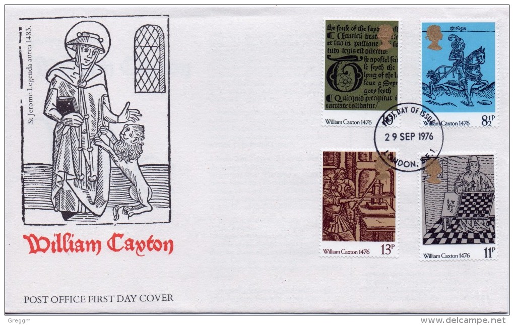 GB First Day Cover To Celebrate William Caxton Of 1976. - 1971-1980 Decimal Issues