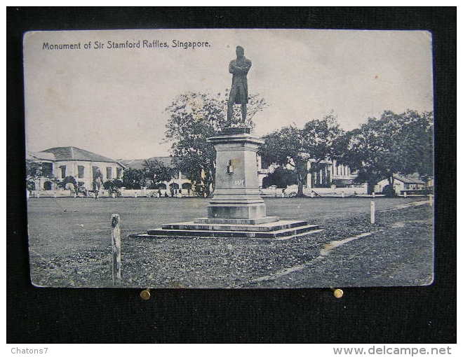 W - 130 -  Singapour -  Monument Of Sir Stamford Raffles - Pas Circulé - Singapour