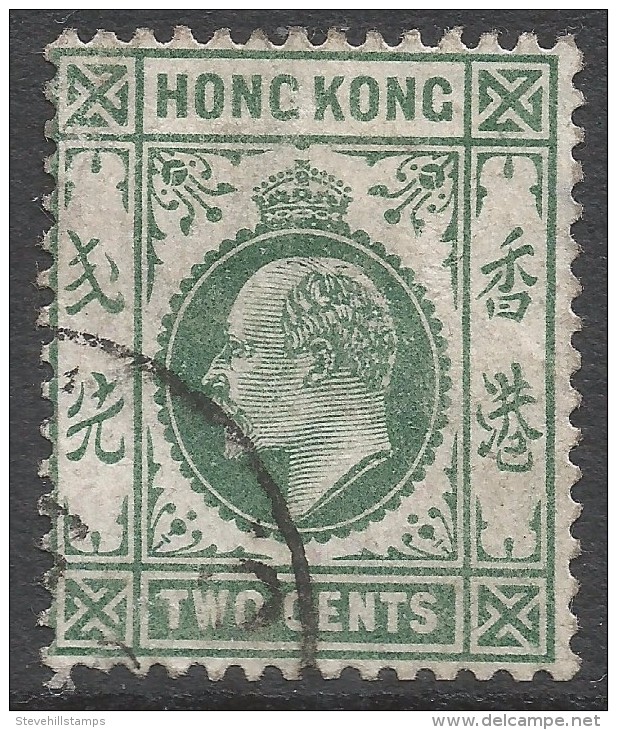 Hong Kong. 1904-6 KEVII. 2c Used. Mult Crown CA W/M SG 77 - Used Stamps