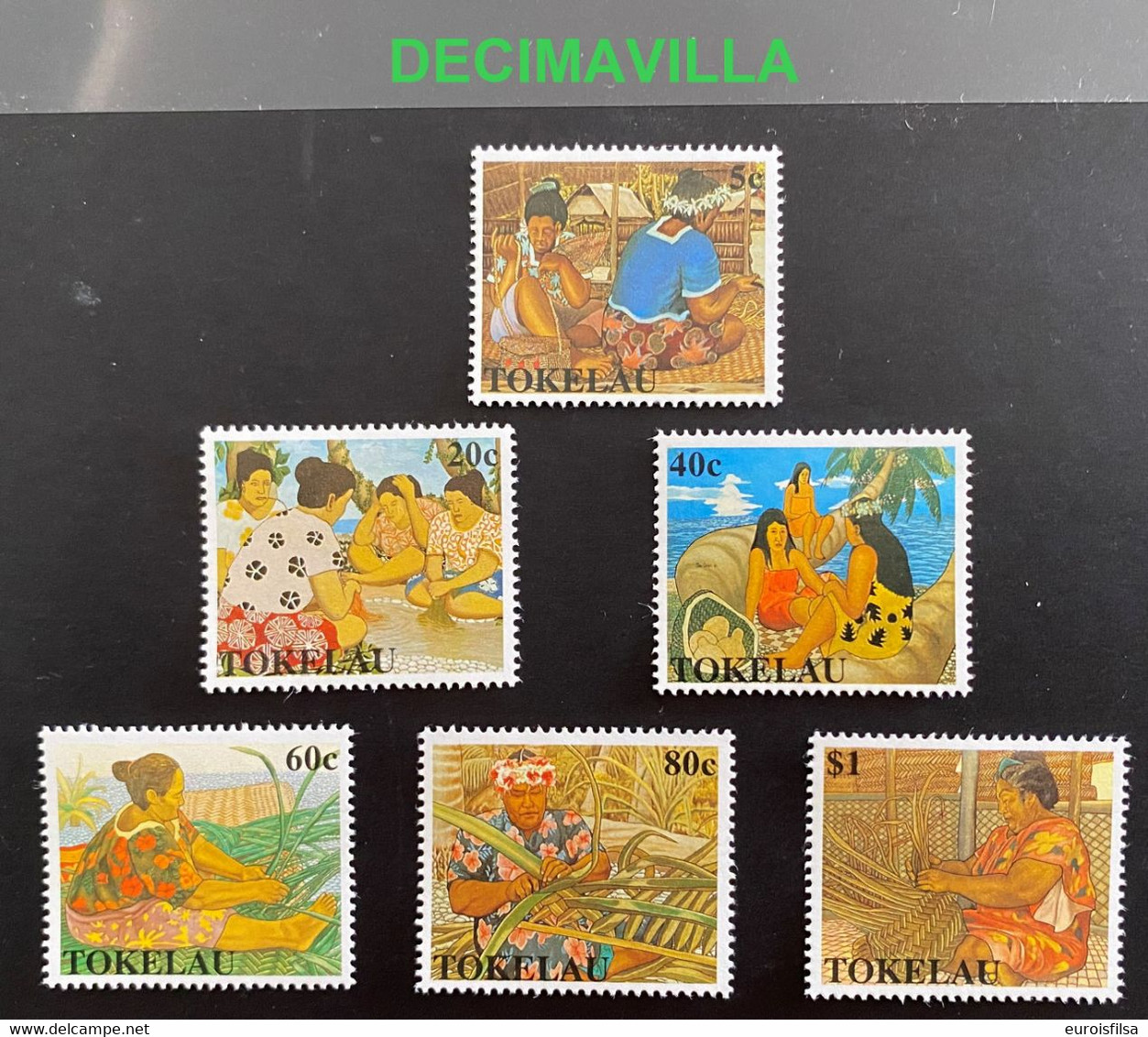 OTEM282, TOKELAU, ARTESANIA, MUJERES, 1990, 183a/83f - Otros & Sin Clasificación