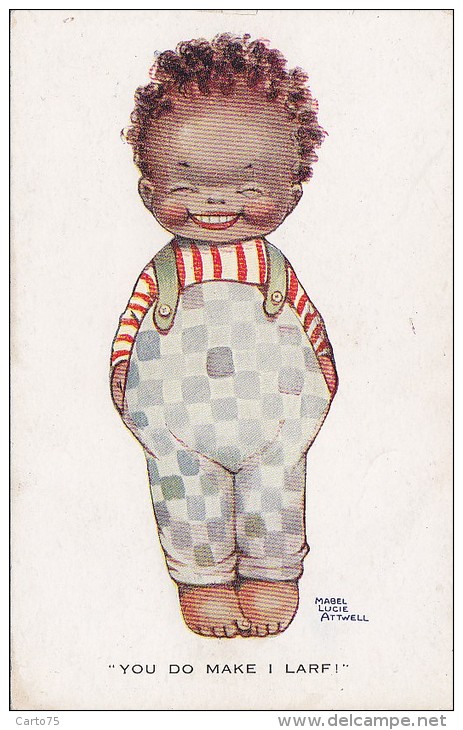 Illustrateur - Mabel Lucie Attwell - Enfant Négritude - Noir - Attwell, M. L.