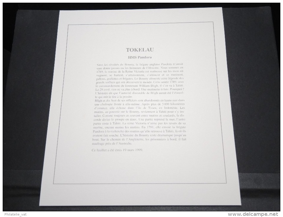 TOKELAU -  Bloc Luxe Avec Texte Explicatif - Belle Qualité - À Voir -  N° 11727 - Blocs-feuillets