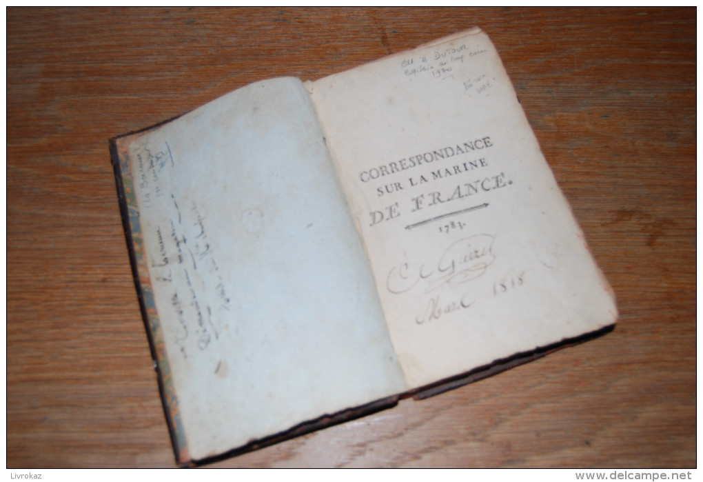 Correspondance Sur La Marine De France 1783 Compilation De Faits & De Réflexions De Divers Auteurs... Par Vanderdenbergh - 1701-1800