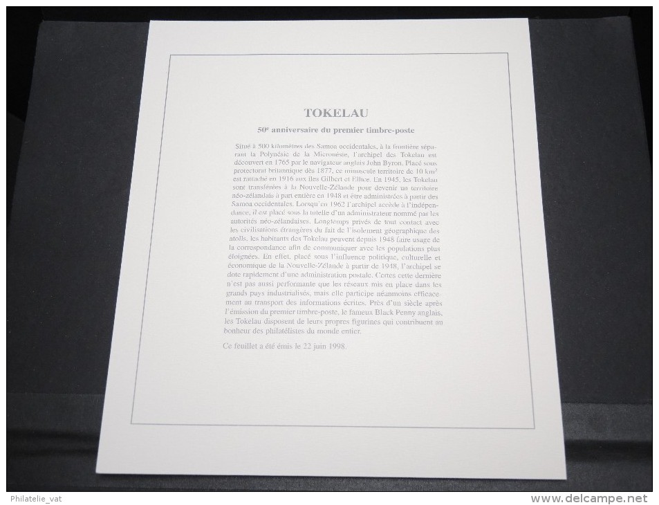 TOKELAU -  Bloc Luxe Avec Texte Explicatif - Belle Qualité - À Voir -  N° 11728 - Blocks & Sheetlets