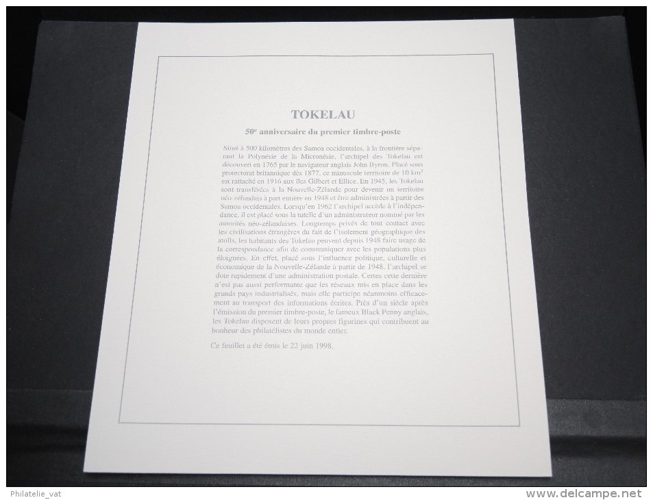 TOKELAU -  Bloc Luxe Avec Texte Explicatif - Belle Qualité - À Voir -  N° 11729 - Blocks & Sheetlets