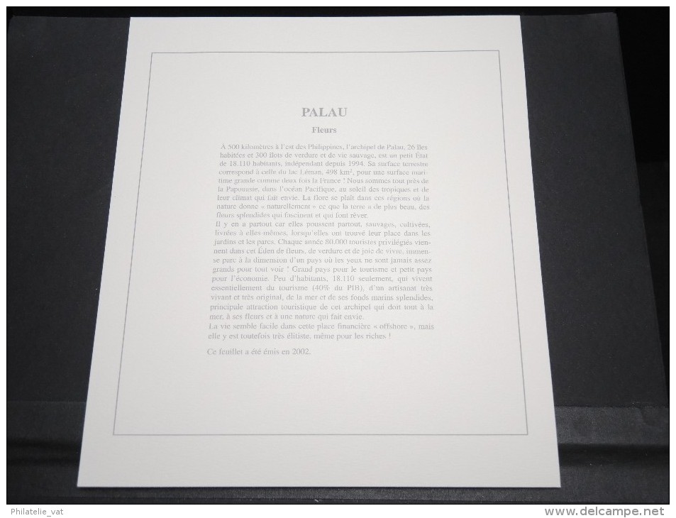 PALAU -  Bloc Luxe Avec Texte Explicatif - Belle Qualité - À Voir -  N° 11739 - Palau