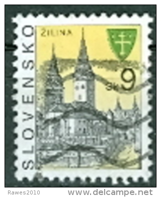 Slowakische Republik Mi. 276 Gest. Stadt Zilina Stadtansicht Kirche - Oblitérés