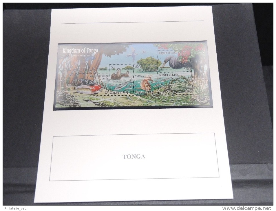 TONGA -  Bloc Luxe Avec Texte Explicatif - Belle Qualité - À Voir -  N° 11747 - Tonga (1970-...)