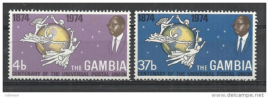 GAMBIA 1974 - U.P.U. - CPL. SET - MNH MINT NEUF NUEVO - UPU (Union Postale Universelle)