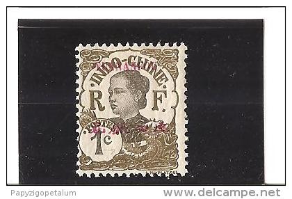 TIMBRES D'INDOCHINE DE 1907 Avec Yunannfou Et Valeur Locale En Rouge  N° 33* - Neufs