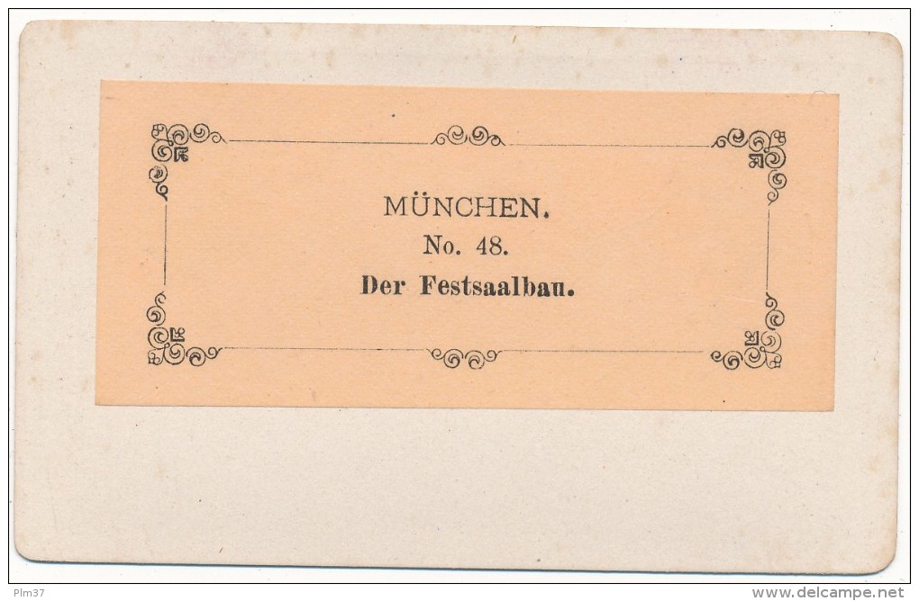 MUNCHEN MUNICH, Allemagne - CDV - Der Festsaalbau - Anciennes (Av. 1900)