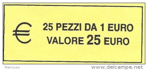 ITALIA  2010 - ROLL  1 EURO  ORIGINALE ZECCA - DATA VISIBILE - FDC - Rollos