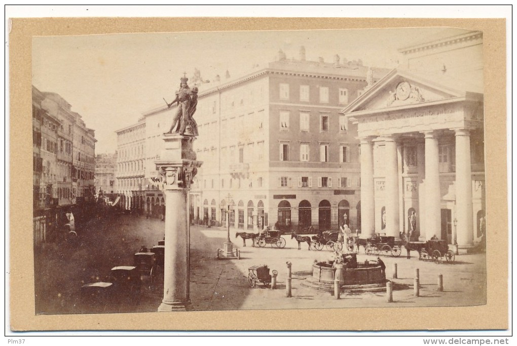 TRIESTE, Italie - CDV - Place Léopold Et La Bourse - Anciennes (Av. 1900)