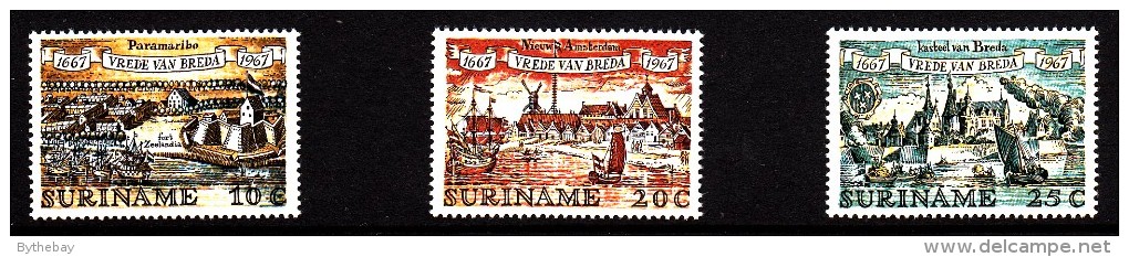 Surinam MNH Scott #349-#351 Set Of 3 300th Anniversary Treaty Of Breda - Surinam