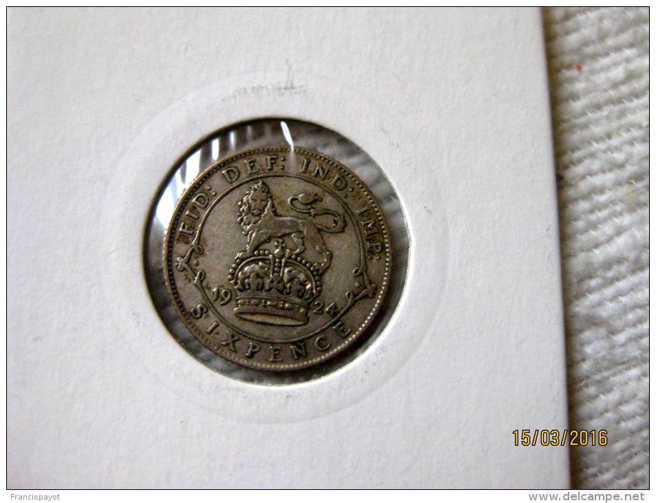 GB Six Pence 1924 - H. 6 Pence