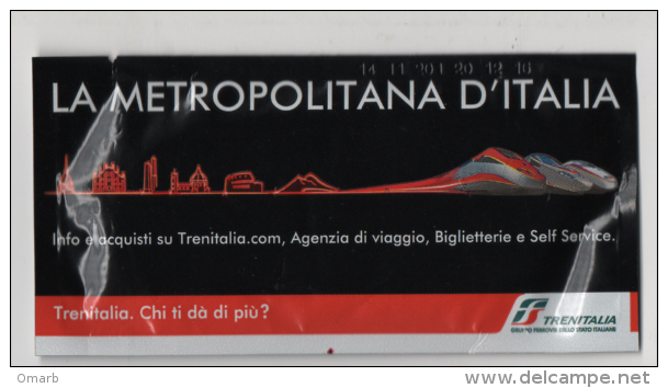 Alt851 Promozionale Fazzoletti Promotional Trenitalia Train Treno High Speed Railway Lines Frecciarossa TGV Italy - Ferrovie