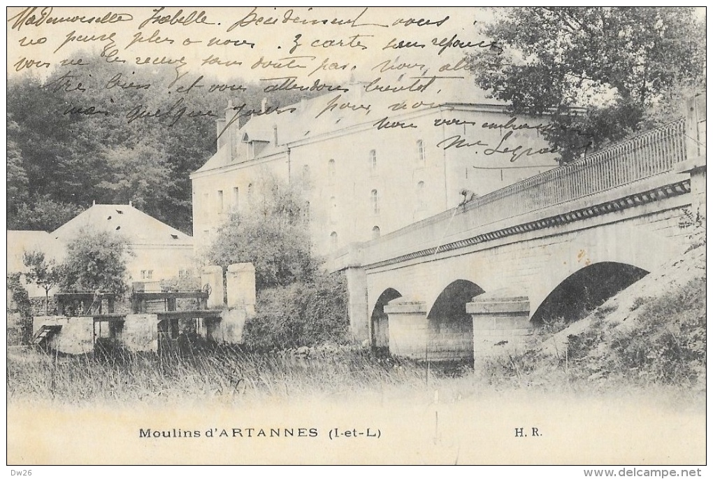 Moulins D'Artannes (Indre-et-Loire) - Carte H.R. Précurseur - Watermolens