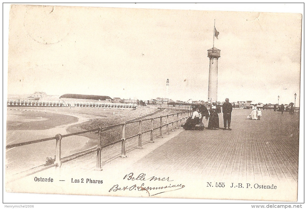 Belgique - Oostende - Ostende  Les 2 Phares 1904 - Oostende