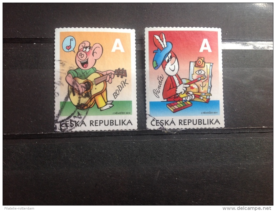 Tsjechië / Czech Republic - Complete Serie Stripfiguren 2011 Very Rare! - Used Stamps