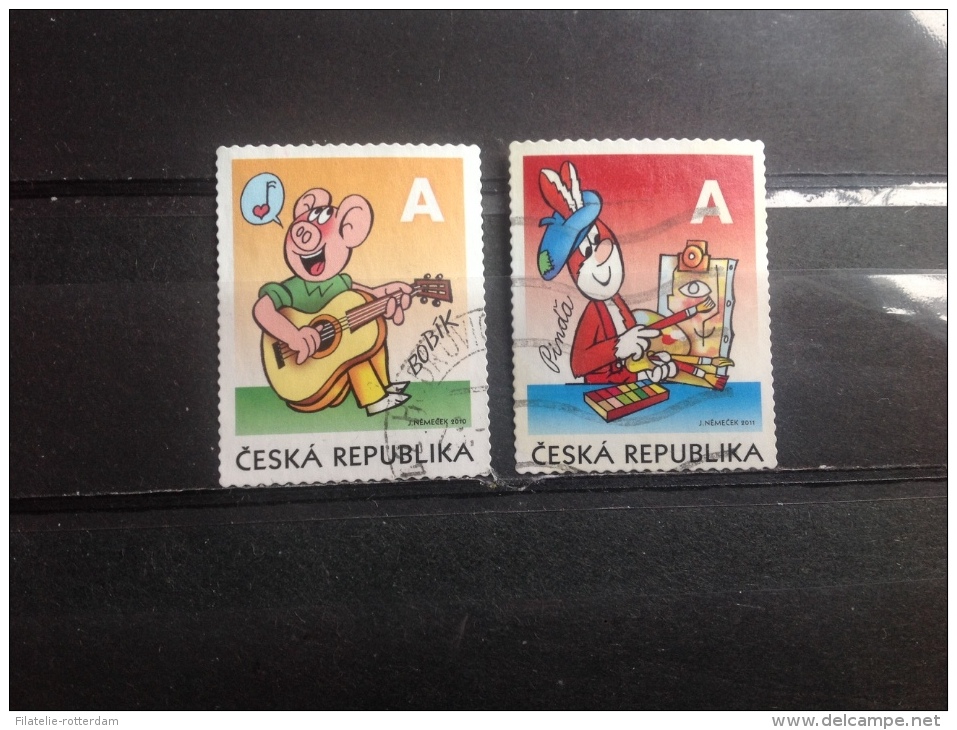 Tsjechië / Czech Republic - Complete Serie Stripfiguren 2011 Very Rare! - Used Stamps