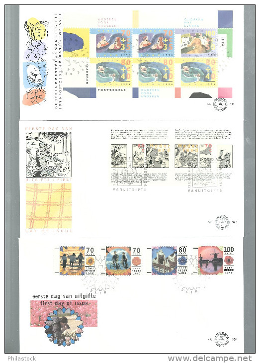 PAYS BAS Année 1996 En FDC  (18 Env.) - FDC