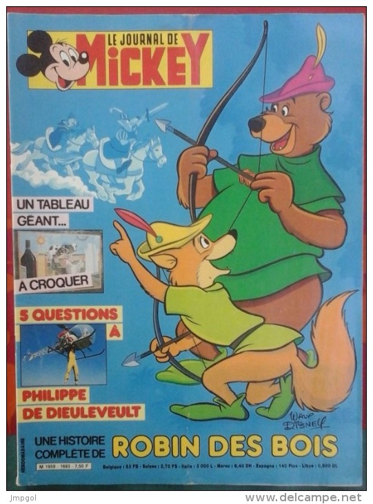 Journal De Mickey N° 1693 Décembre 1984 - Journal De Mickey