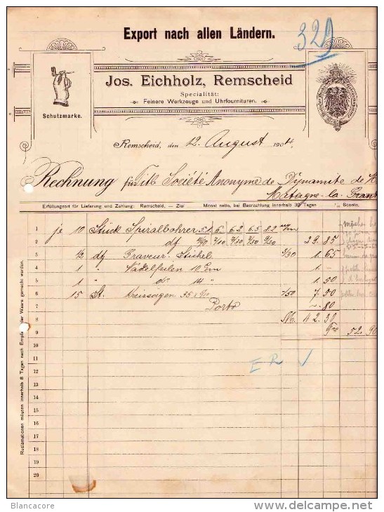 REMSCHEID / JOS. EICHHOLZ  1904 - Autres & Non Classés