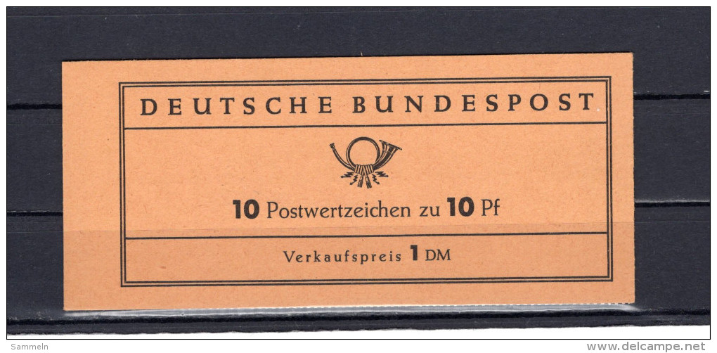 8333 Deutschland Germany Allemagne MH 7 B Type B ** - 1951-1970