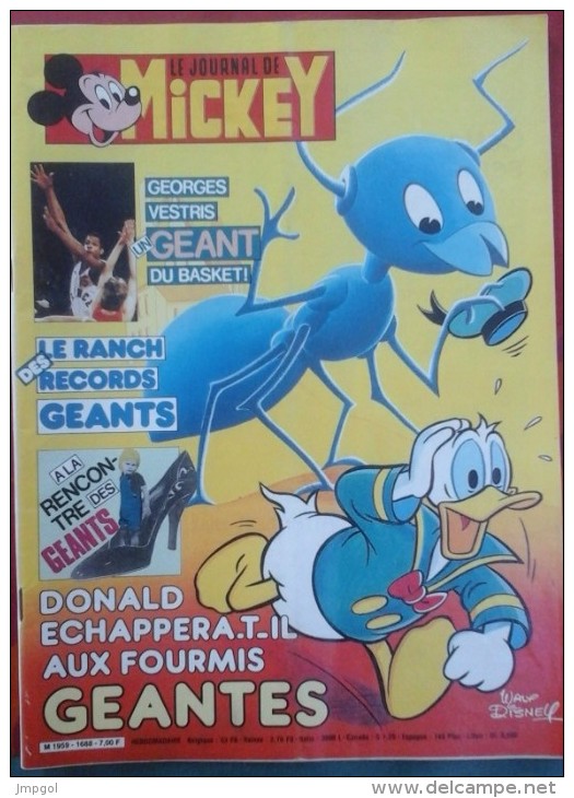 Journal De Mickey N° 1688 Novembre 1984 - Journal De Mickey